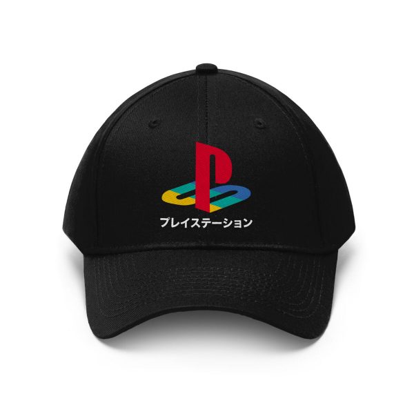 Cap PlayStation Katakana Logo Black 52cm