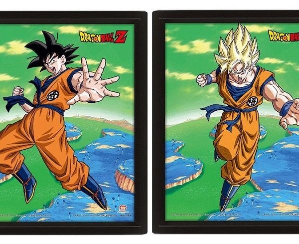 QUADRO 3D DRAGON BALL GOKU