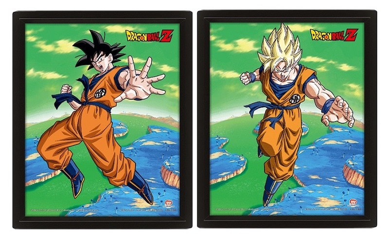 QUADRO 3D DRAGON BALL GOKU