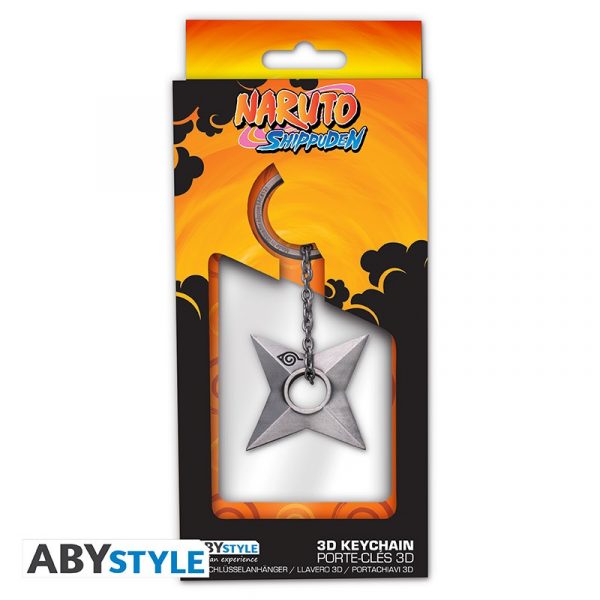 ABYSTYLE NARUTO SHIPPUDEN - PORTACHIAVI 3D: SHURIKEN KONOHA""